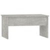 vidaXL Coffee Table Concrete Gray 31.5"x19.9"x16.3" Engineered Wood - 3 of 4