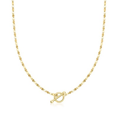 Pure Collection by Ross-Simons 18kt Gold Vermeil Lumachina-Chain Toggle Necklace