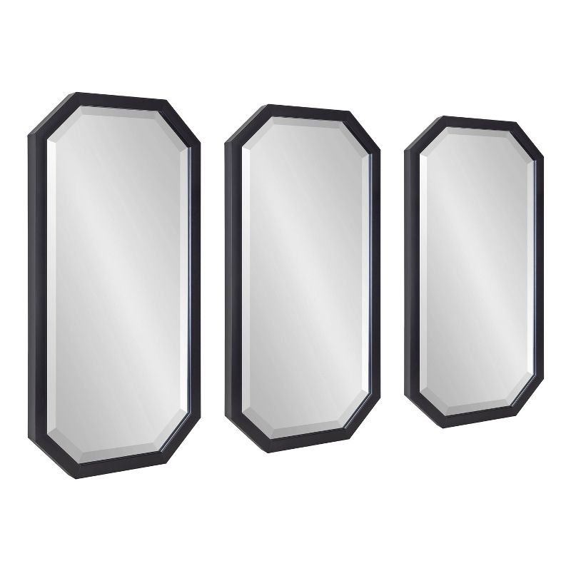 3pc Laverty Wall Mirror Set Black - Kate &#38; Laurel All Things Decor, 1 of 9