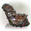 28" Resin 3-Tier Rainforest Fountain with LED Lights Bronze - Alpine Corporation: Outdoor Water Fixture, Electric Power, No Battery Required - 4 of 4