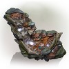28" Resin 3-Tier Rainforest Fountain with LED Lights Bronze - Alpine Corporation - image 4 of 4