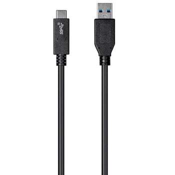  StarTech.com USB C to USB Cable - 3 ft / 1m - USB A to C - USB  2.0 Cable - USB Adapter Cable - USB Type C - USB-C Cable (USB2AC1M),Black :  Electronics