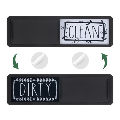 Unique Bargains Kitchen Hotel Indicator Clean Dirty Sign Rectangle Dishwasher Magnet
