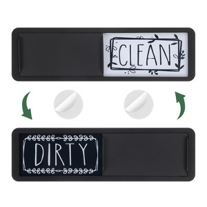 Unique Bargains Kitchen Hotel Indicator Clean Dirty Sign Rectangle Dishwasher Magnet - 1 of 4