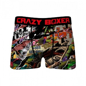Mens Crazy Boxers Teenage Mutant Ninja Turtles Comic Strips Boxer Briefs - 1 of 4