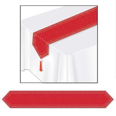 Beistle Printed Bandana Table Runner, 11" x 6', (3/Pkg) Multicolored