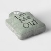 15.5"x10" Large Tombstone 'Let Me Out' Novelty Shaped Throw Pillow Green - Hyde and EEK! Boutique™ - 3 of 4
