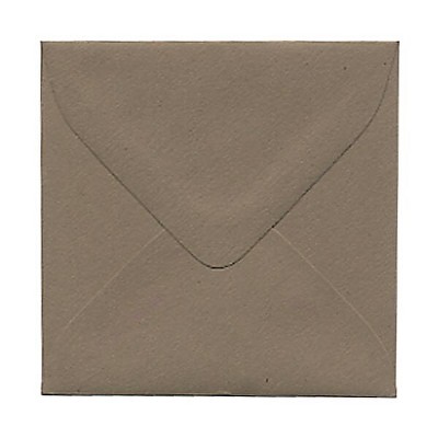 JAM Paper 3.125 x 3.125 Square Invitation Envelopes Simpson Kraft Recycled 2841420