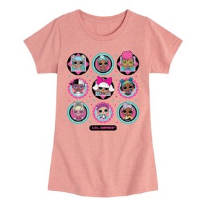 Girls' - LOL Surprise! - All Dolls Together Fitted Short Sleeve Graphic T-Shirt - 1 of 4