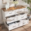 6 Drawer Wide Dressers Organizer with Charging Station - 3 of 4