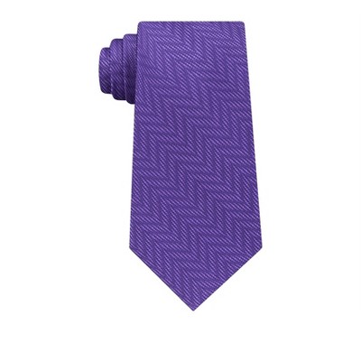 Michael Kors Mens Tonal Chevron Self-tied Necktie