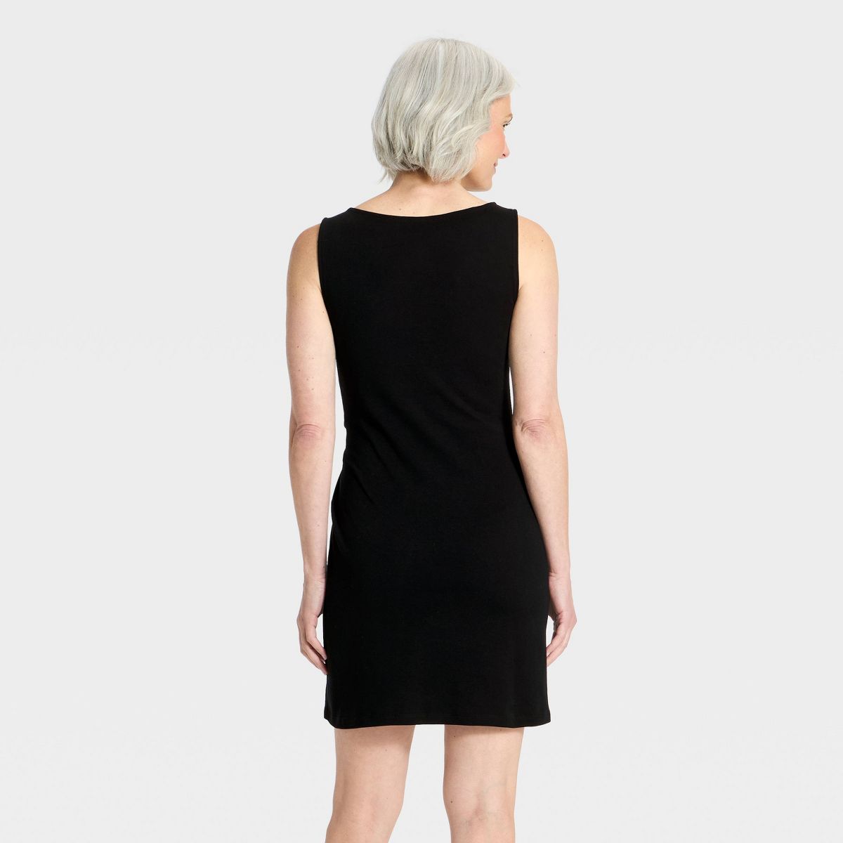 Women's Ruched Side-Knot Mini Dress - A New Day™ - thumbnail 2