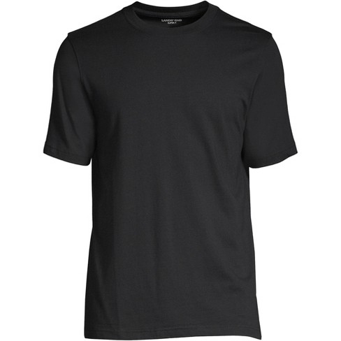 Lands' End Men's Super-t Short Sleeve T-shirt - Large - Black : Target
