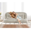 Double Human Dog Bed Chenille Loveseat – Lazy Sofa for Two with Adjustable Backrest and Plump Pillows - 3 of 4