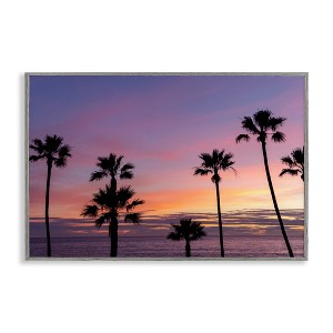 Stupell Industries Sunsets & Scattered Palm Trees Framed Giclee Art - 1 of 4