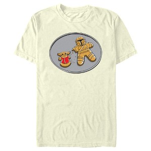 Men's Star Wars: The Mandalorian Gingerbread Cookies Mando Grogu T-Shirt - 1 of 4