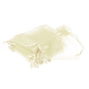 Unique Bargains Drawstring Mini Gift Candy Christmas Party Wedding Organza Bags 50 Pcs - 1 of 4
