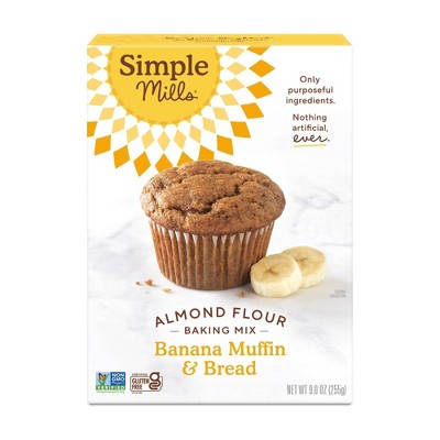 Simple Mills Gluten Free Banana Muffin & Bread Almond Flour Baking Mix - 9oz