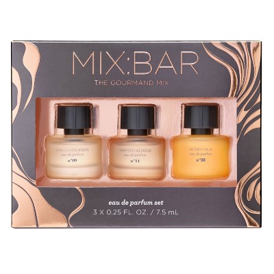 MIX:BAR Mini EDP Trio Gift Set - Vanilla Bourbon + Whipped Almond + Honey Milk - 3pc
