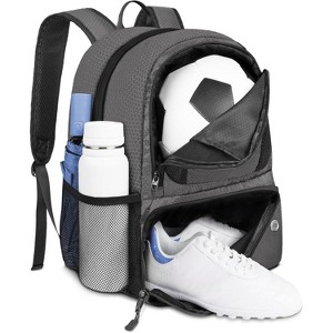 Multi-Sport Backpack with Ball Holder, Water-Resistant Soccer Bag for Large Gym Bag for Sports Gear - 1 of 4