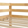 NicBex Twin Size Loft Bed with Built-in Desk,Sturdy Rubber Wood Bunk Bed with Safety Rails & Ladder,High Loft Bed for Teens,Adults - 4 of 4