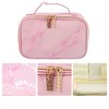 Unique Bargains Makeup Bag Cosmetic Brush Storage Box Makeup Organizers Travel Bag 8"x5"x4" 1 Pcs - 3 of 4