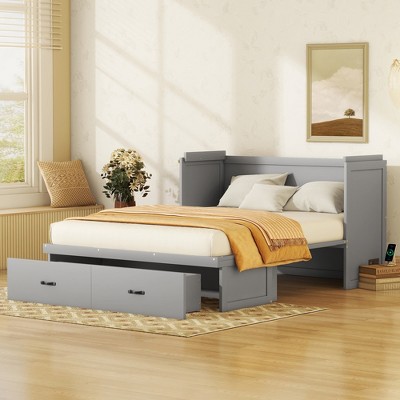 Murphy Bed with USB Port and a Large Drawer - ModernLuxe