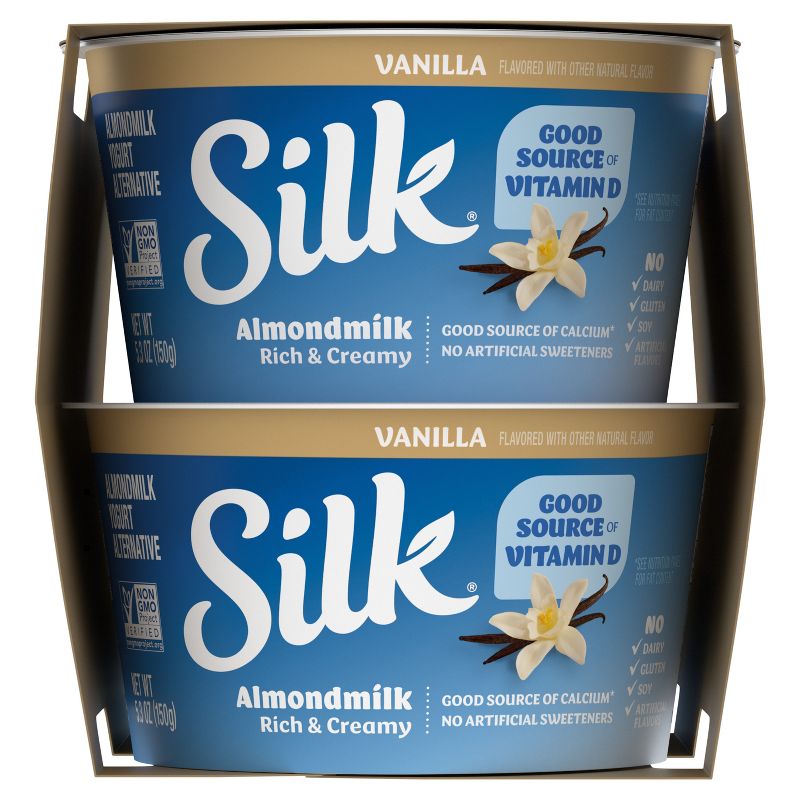 Silk Vanilla Almond Milk Yogurt Alternative - 4ct/5.3oz Cups, 6 of 11
