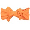 RuffleButts Girls UPF50+ Swim Bow Headband - Neon Orange, One Size - 2 of 2