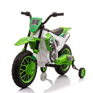 Sandinrayli Electric Motorcycle for Kids 12V Dirt Bike Ride on Car Battery Powered Motorbike Off-Road Motocross - 1 of 4