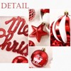 65-Pack Mixed-Size Christmas Ornaments Set, Shatterproof Ball Assortment for Tree Decorating, Holiday Tiered Displays - 4 of 4
