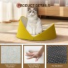 Hachikiko 2-in-1 Cat Bed - Convertible Semi-Enclosed Design/Windproof/Removable Washable for Cats & Small Dogs (Yellow, 40x32x13cm) - 4 of 4