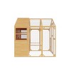 FUFU&GAGA Large Wooden Cattery Cat Enclosure Cat House with Multi - Level Space - Outdoor/Indoor Cat House with Secure Mesh - 4 of 4