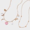 Girls' 2pk Charm Necklace Set - art class™ - 3 of 3