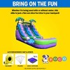 Pogo Bounce House Crossover Kids Inflatable Water Slide, Purple Marble with Blower, 12 ft - 4 of 4
