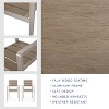 GDFStudio Crested Bay Outdoor Aluminum and Faux Wood Dining Chairs (Set of 2) - 4 of 4