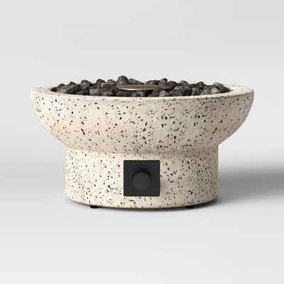 13&#34; Terrazzo Propane Tabletop Fireplace - Beige - Threshold&#8482;