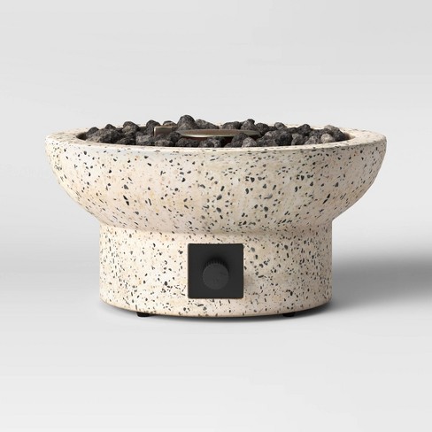 13" Terrazzo Propane Tabletop Fireplace - Beige - Project 62™ - image 1 of 2