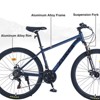 Aukfa 27.5-Inch Mountain Bike 21-Speed Dual Disc Brake Suspension Front Fork Aluminum Alloy Frame Cross-Country Bicycle, Unisex - 3 of 4