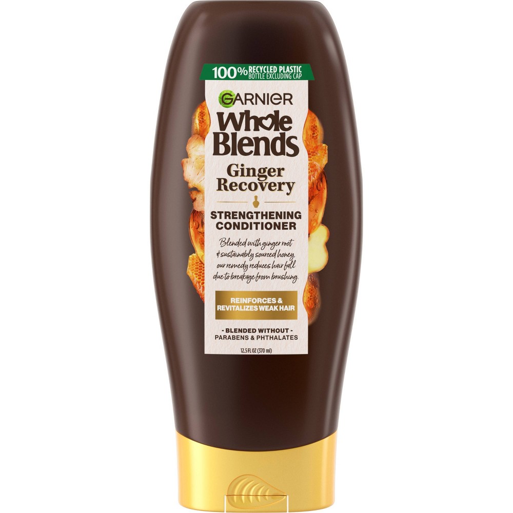 Photos - Hair Product Garnier Whole Blends Ginger Recovery Strengthening Conditioner - 12.5 fl o 