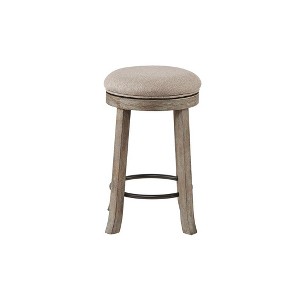 NicBex Bar Stools for Kitchen Island,Round Counter Bar Stools with Footrest,Bar Chairs for Dining Rooms,Kitchens Islands,Gray - 1 of 4