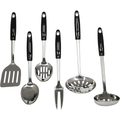 CHEF CRAFT 6 Piece Heavy Duty Stainless Steel Kitchen Tool and Utensil Set 1 Set