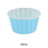 Unique Bargains Curled Rim Disposable Baking Cups Greaseproof Paper 2.56"x1.57" 50 Pcs - 4 of 4