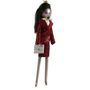 Italian Ornaments 7.0 Inch Belinda In Red Tuxedo Dress Ornament Italian Diva Lady Tree Ornaments - 1 of 3