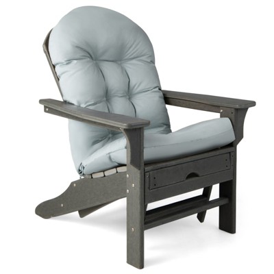Tangkula Set of 2 Patio Adirondack Chair Cushion High Back Fade Resistant 5" Seat Pad Patio