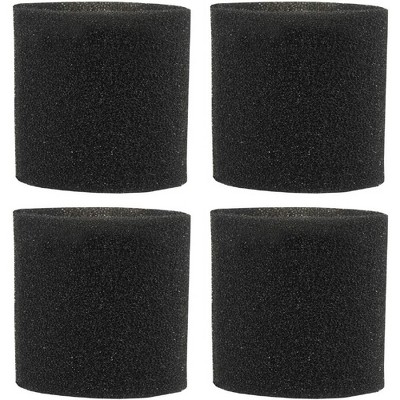 Nispira Dual-Purpose Replacement Foam Sleeve Filter Compatible with Shop-Vac 9058500 90585 Type R Wet/Dry Vacuum. 4 Packs