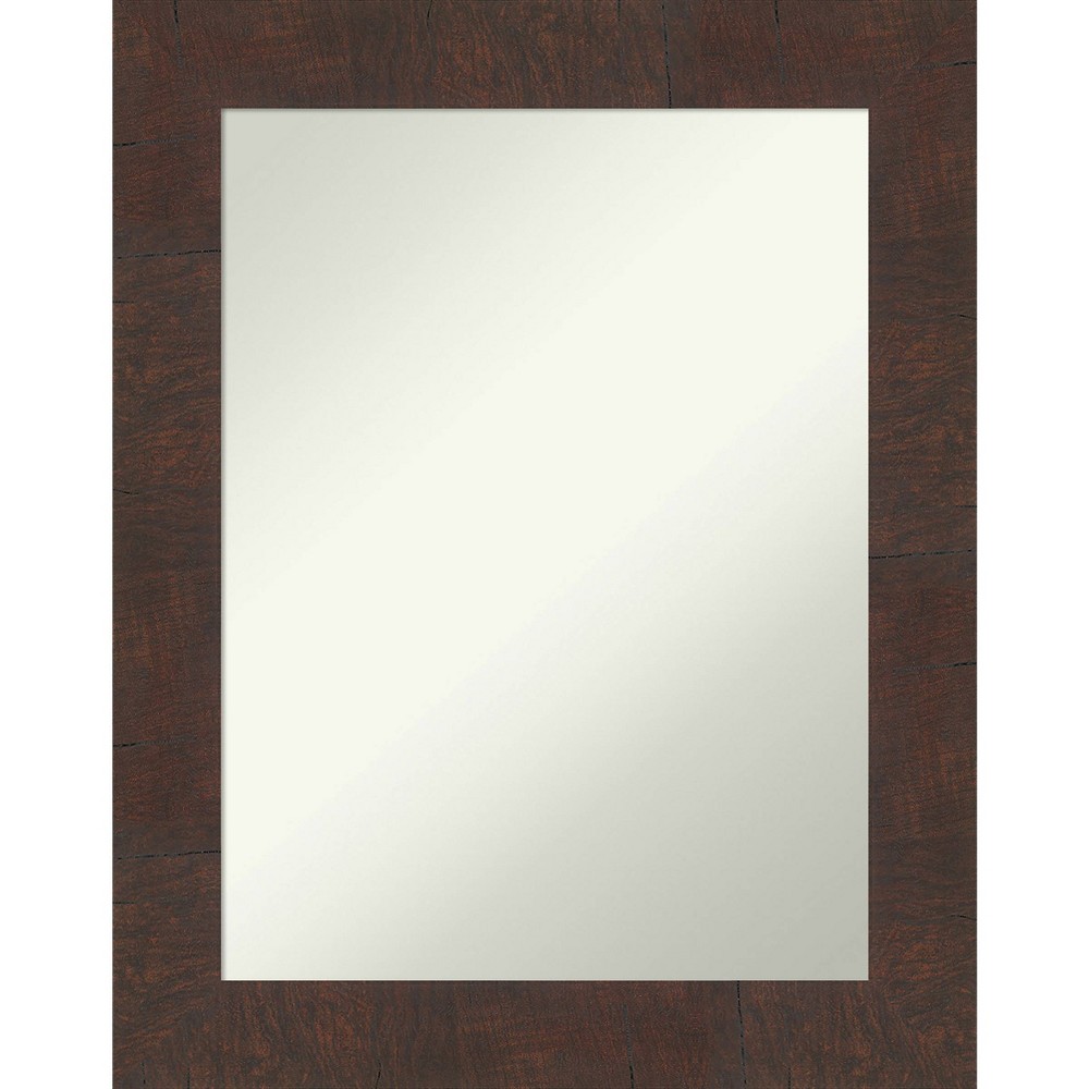 Photos - Wall Mirror 23" x 29" Non-Beveled Wildwood Brown Bathroom  - Amanti Art