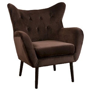 Alyssa New Velvet Armchair - Christopher Knight Home - 1 of 4