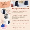 Evideco French Home Goods Elegant Stoneware Bathroom Tumbler & Toothbrush Holder - Flared Shape, 14 oz - 3 of 4
