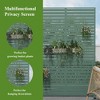 MAYEERTY 72¡Á47 in Metal Outdoor Patio Privacy Screen Freestanding Room Divider Partition for Indoor, White - 4 of 4